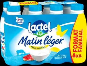 Lait Sans Lactose Matin Léger Lactel