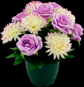 Composition Fleurie Roses & Chrysanthèmes