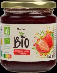 Confiture Extra Fraise Bio Auchan