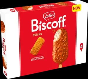 Bâtonnets Glacés Caramel Biscoff Lotus