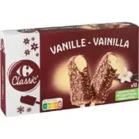 Glaces Batonnets Vanille Chocolat Carrefour Classic