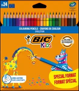 24 Crayons de Couleur Evolution