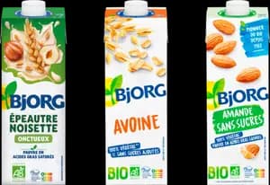 Sur les Produits Présents en Magasin de la Gamme Boissons Végétales Bio "Bjorg"