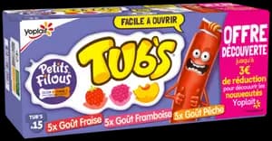 Petits filous tub's aromatisés panachés offre découverte "YOPLAIT"