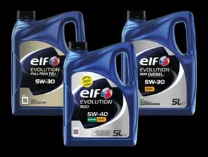 Sur les Produits Présents en Magasin de la Gamme D'huiles Auto "Elf"