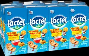 Lait uht de bons matins demi écrémé - LACTEL