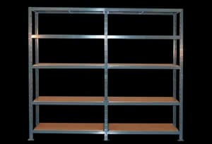 Étagère Modulaire Double Charge Lourde 2 X 5 Tablettes - Modulo Storage