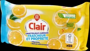 Lingettes Multi-Surfaces - Clair