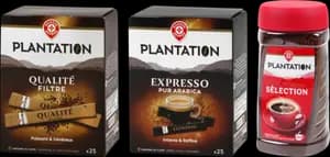 Sur les Produits Présents en Magasin de la Gamme Cafés Solubles "Plantation"