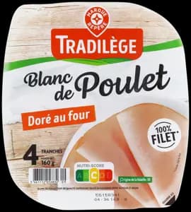 Blanc de Poulet Qualité Supérieure Doré au Four - Tradilège