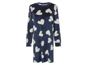 Grand t-shirt en velours peluche pour femmes