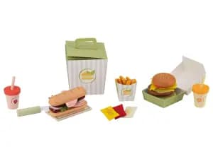 Set de jeu : burger et frites ou à gâteaux ou à salade