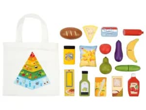 Set d'aliments en bois