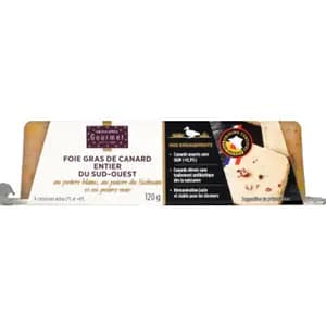 Monoprix Gourmet Foie Gras De Canard Entier Du Sud-Ouest Igp Aux Poivres 120g