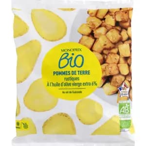 Monoprix Bio Pommes de Terre rustiques à l'huile d'olive 450g