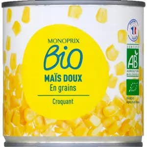 Monoprix Bio Maïs Doux En Grains 285g