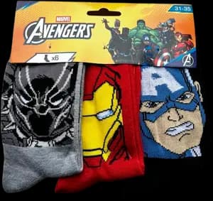 Lot de 6 Paires de Chaussettes Hautes Enfant