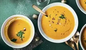 Velouté châtaigne, potimarron, huile de noisette