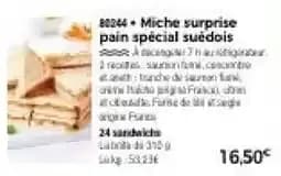 Miche surprise pain spécial suédois