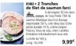 2 Tranches de filet de saumon farci