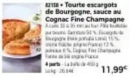Tourte escargots de Bourgogne