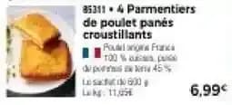 85311 • 4 Parmentiers de poulet panés croustillants