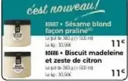 Sésame blond façon praline