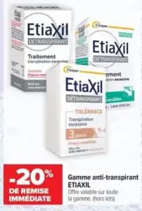 Etiaxil Gamme anti transpirant