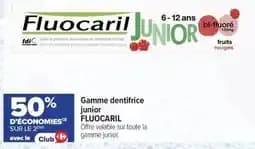 Fluocaril Gamme dentifrice junior