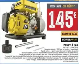 Power plus pompe a eau