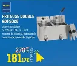 Metro friteuse double gdf3028