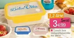 Dolce Vita Lunch box compartimentée