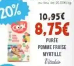 Vitabio purée pomme fraise myrtille