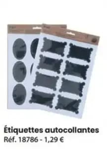 Étiquettes autocollantes