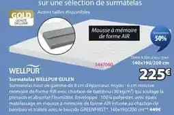 WELLPUR Surmatelas WELLPUR GULEN