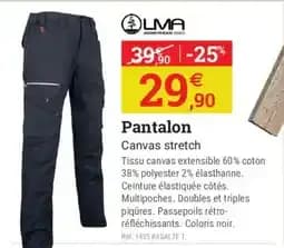 Lma pantalon canvas stretch