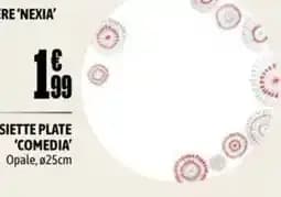 Assiette plate comedia