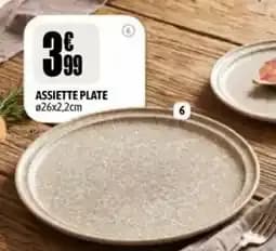 Assiette plate