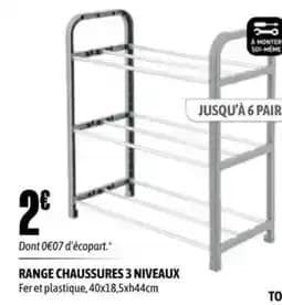 Range chaussures 3 niveaux
