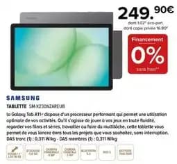 Samsung tablette sm-x230nzareub