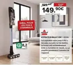 Bissell Aspirateur balai 3 en 1 4090N