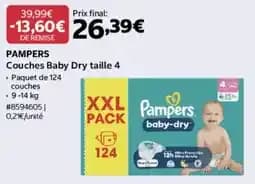 PAMPERS Couches Baby Dry