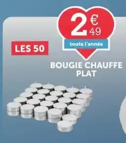 Bougie chauffe plat