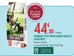 VIVACROC Croquettes pour chien adulte