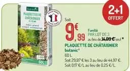 botanic PLAQUETTES DE CHÂTAIGNIER