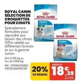 Royal Canin Sélection de Croquettes pour Chiots