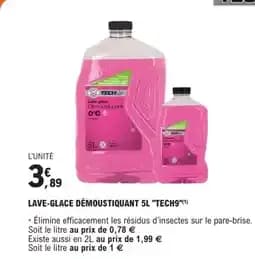 TECH9 Lave-glace démoustiquant