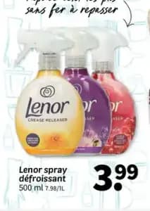 Lenor spray défroissant