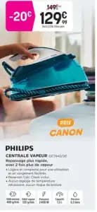 Philips centrale vapeur