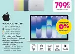 Apple macbook neo 13” silver